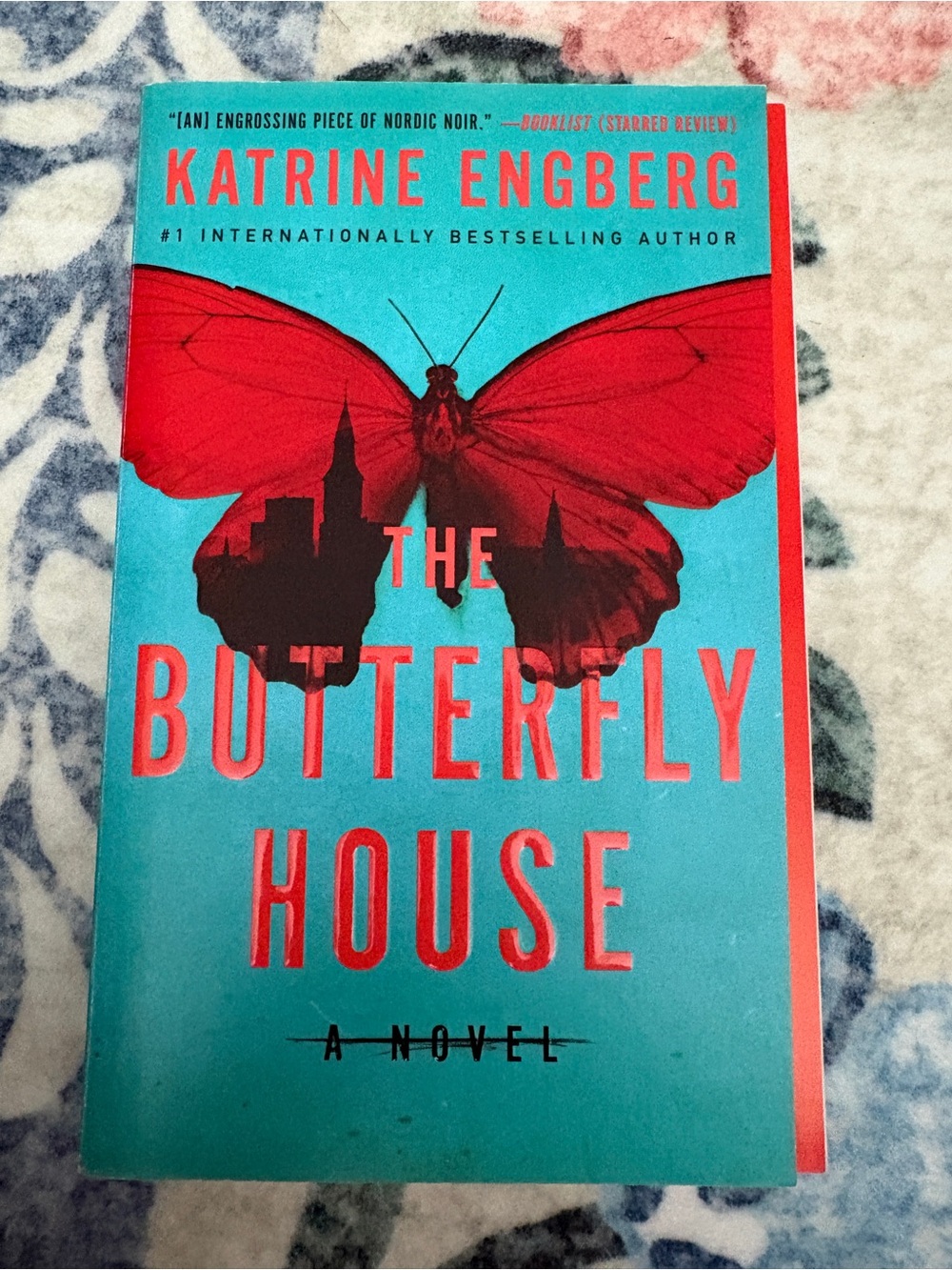 The Butterfly House Teal & Red Hardcover Novel